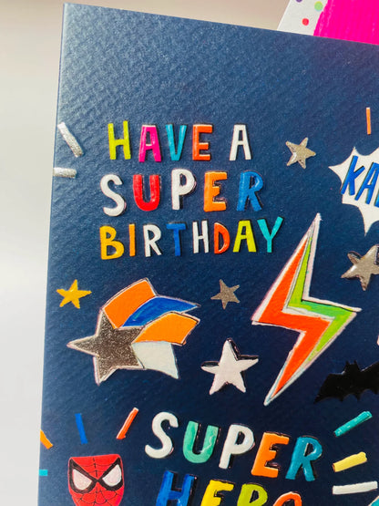 Card Birthday Superhero