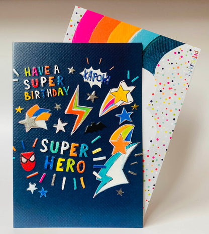 Card Birthday Superhero