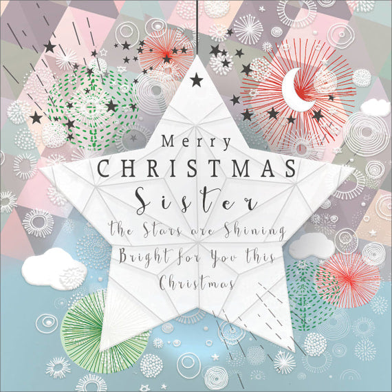 Sister Star Christmas Greeting Card