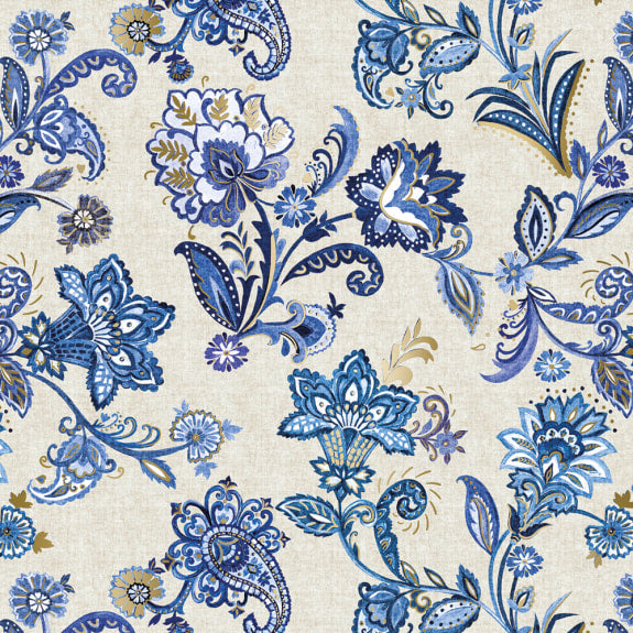 Paisley Blue Gift Wrap