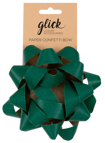 Green Confetti Bow