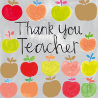 GREETING CARD TEACHER TEACHER THANK YOU