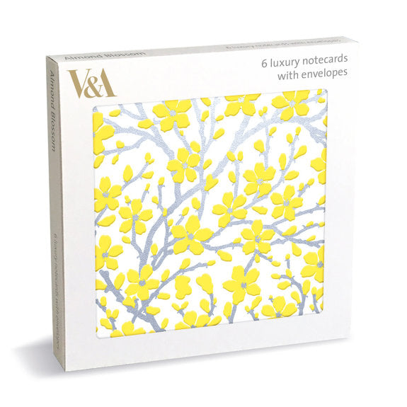 Almond Blossom Square Luxe Notecards