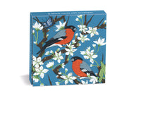 Bullfinches on Blossom Mini Wallet Notecards