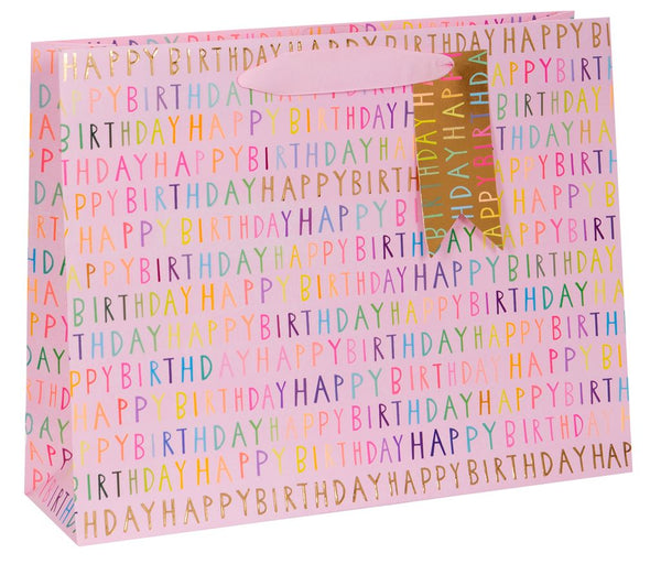 Gift Bag Carrier Birthday Pink