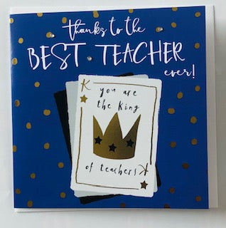 GREETING CARD TEACHER THANK YOU