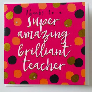 GREETING CARD TEACHER THANK YOU