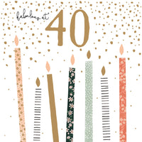 Greeting Card Birthday Age 40