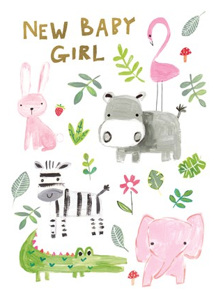 Greeting Card Baby Girl