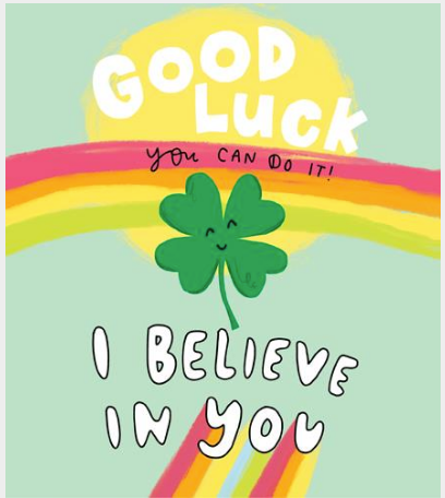 GREETING CARD GOOD LUCK