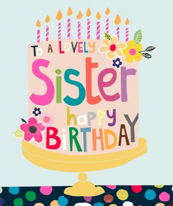 Card Birthday Sister