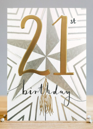 Greeting Card Birthday Age 21