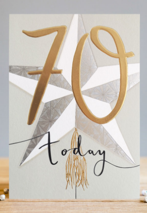 Greeting Card Birthday Age 70