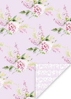 Lilac Floral Gift Wrap