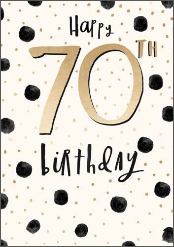 Greeting Card Birthday Age 70