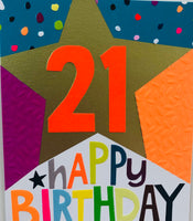 Greeting Card Birthday Age 21