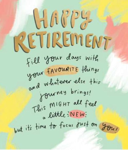 GREETING CARD RETIREMENT