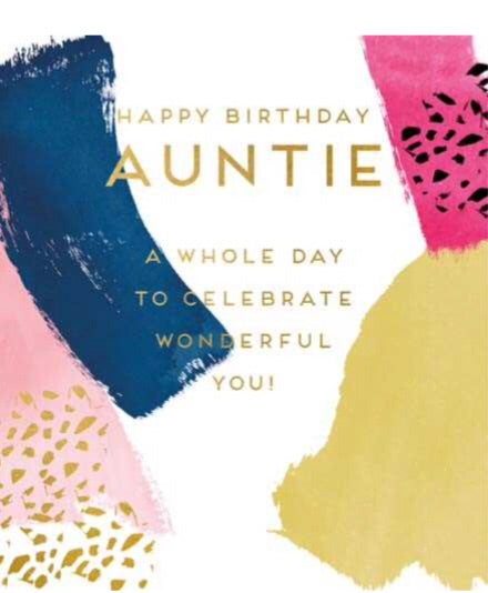 Birthday Auntie
