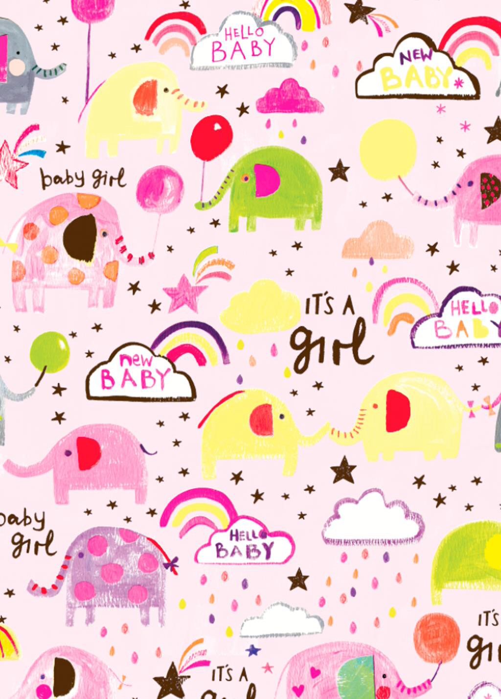 Baby Girl Gift Wrap